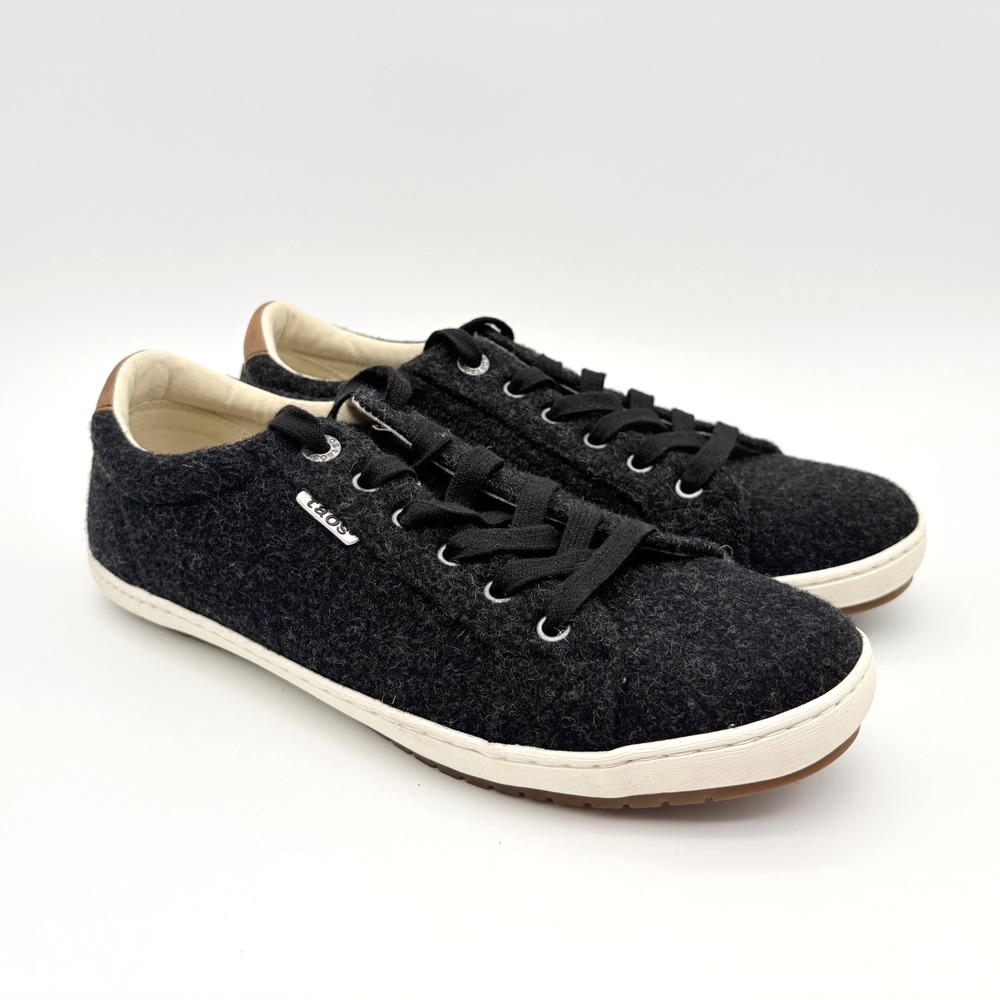 Taos Star Burst Wool Blend Sneakers Womens Size 10.5 Black Lace Up